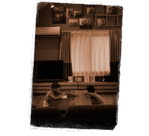 ゆったりした場所、時間の中で